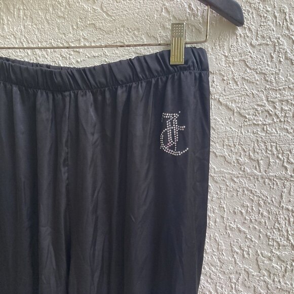 Juicy Couture Pajama Set Sz L  Crown Embellished Logos - Picture 8 of 9